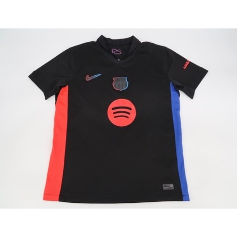 Nike FC Barcelona 2024-25 Soccer Jersey Mens Medium Black Spotify CV7891-428